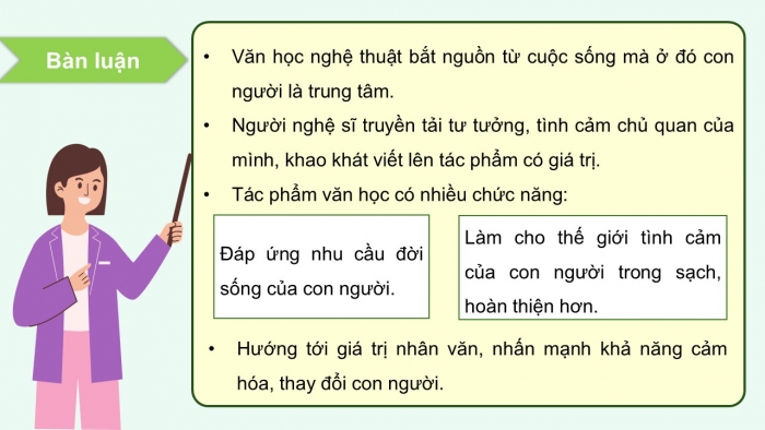 Giáo án PPT dạy thêm Ngữ văn 12 Cánh diều bài 5: Viết bài nghị luận về vai trò của văn học đối với tuổi trẻ