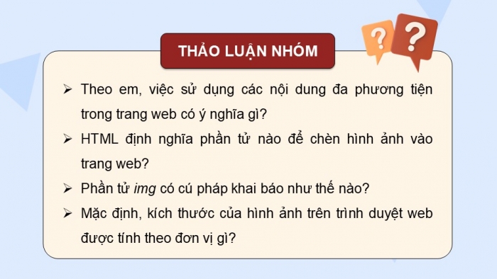 Giáo án điện tử Tin học ứng dụng 12 cánh diều Bài 5: Chèn hình ảnh, âm thanh, video và sử dụng khung