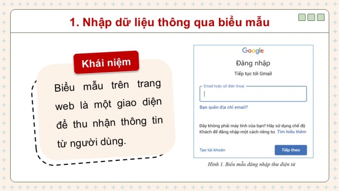 Giáo án điện tử Tin học ứng dụng 12 cánh diều Bài 6: Tạo biểu mẫu