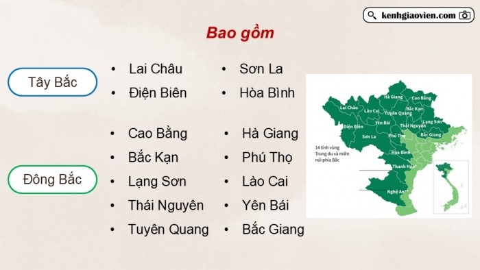 Giáo án điện tử Địa lí 9 kết nối Bài 11: Vùng Trung du và miền núi Bắc Bộ