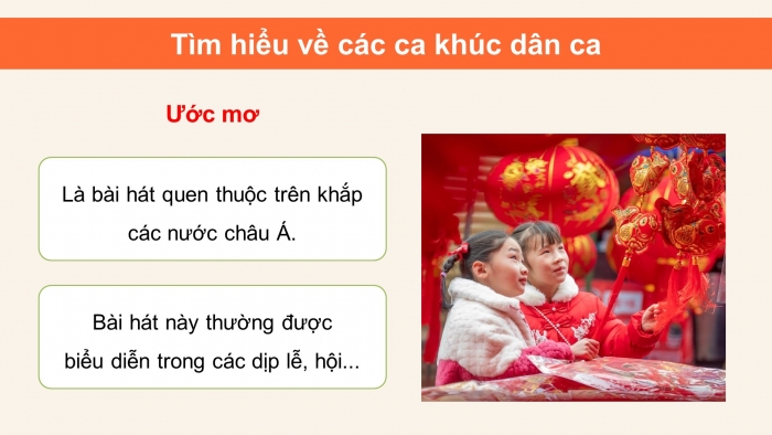 Giáo án điện tử Âm nhạc 5 chân trời Tiết 1: Khám phá âm nhạc dân gian của các dân tộc trên thế giới. Hát A-ri-ang khúc hát quê hương