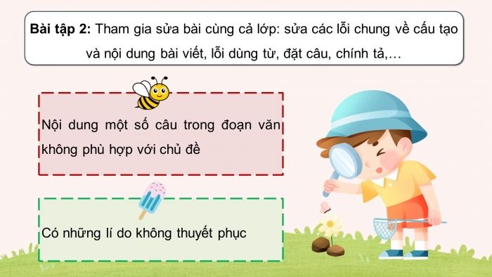 Giáo án điện tử Tiếng Việt 5 cánh diều Bài 9: Trả bài viết đoạn văn nêu ý kiến về một hiện tượng xã hội