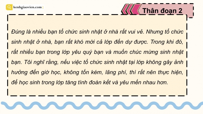 Giáo án điện tử Tiếng Việt 5 cánh diều Bài 8: Luyện tập viết đoạn văn nêu ý kiến về một hiện tượng xã hội (Viết thân đoạn)