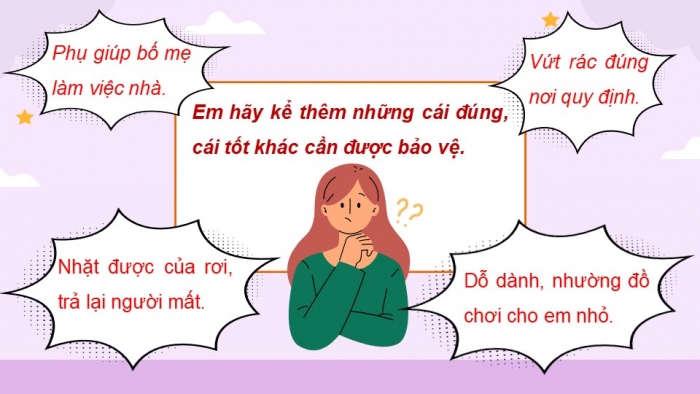 Giáo án điện tử Đạo đức 5 cánh diều Bài 5: Em bảo vệ cái đúng, cái tốt