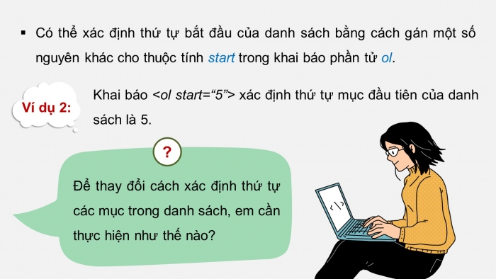 Giáo án điện tử Khoa học máy tính 12 cánh diều Bài 4: Trình bày nội dung theo dạng danh sách, bảng biểu