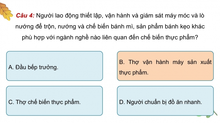 Giáo án điện tử Công nghệ 9 Chế biến thực phẩm Kết nối Bài Ôn tập Chương I