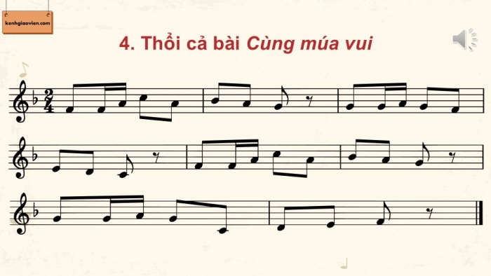 Giáo án điện tử Âm nhạc 9 kết nối Tiết 16: Nhạc cụ Recorder hoặc kèn phím