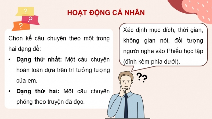 Giáo án điện tử Ngữ văn 9 chân trời Bài 4: Kể một câu chuyện tưởng tượng