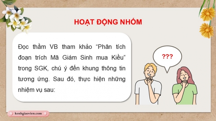 Giáo án điện tử Ngữ văn 9 chân trời Bài 5: Viết bài văn nghị luận phân tích một tác phẩm văn học