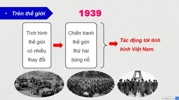 Giáo án điện tử Lịch sử 9 chân trời Bài 8: Cách mạng tháng Tám năm 1945