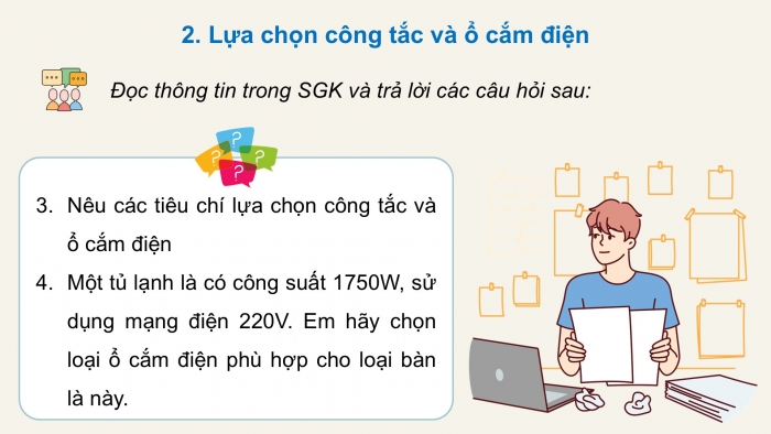 Giáo án điện tử Công nghệ 9 Lắp đặt mạng điện trong nhà Cánh diều Bài 3: Thiết bị, vật liệu, dụng cụ dùng cho lắp đặt mạng điện trong nhà