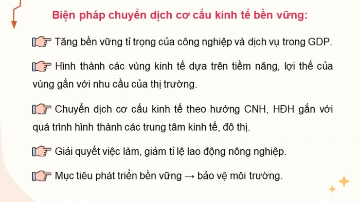 Giáo án điện tử Địa lí 12 cánh diều Bài 9: Chuyển dịch cơ cấu kinh tế