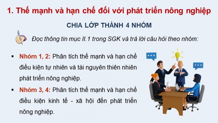 Giáo án điện tử Địa lí 12 cánh diều Bài 10: Vấn đề phát triển nông nghiệp, lâm nghiệp và thủy sản