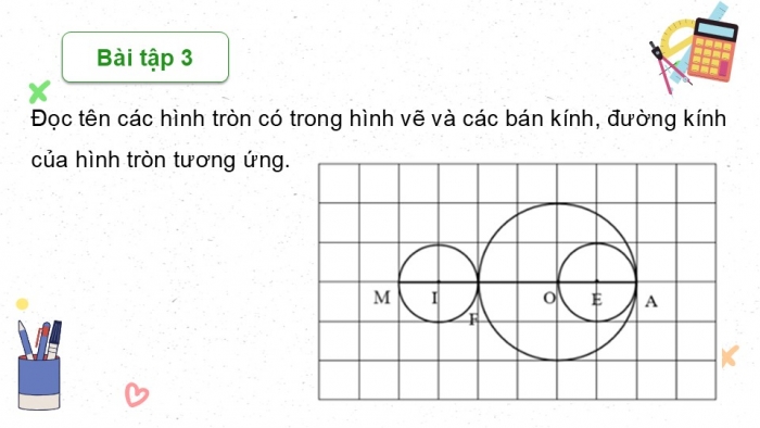 Giáo án PPT dạy thêm Toán 5 Chân trời bài 47: Đường tròn, hình tròn