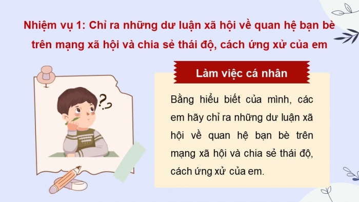 Giáo án điện tử Hoạt động trải nghiệm 12 cánh diều Chủ đề 3: Làm chủ bản thân và sống có trách nhiệm (P1)