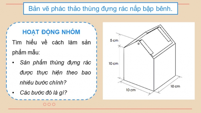 Giáo án điện tử Công nghệ 5 cánh diều Bài 5: Dự án Em tập làm nhà thiết kế