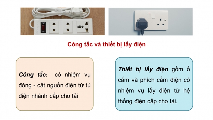 Giáo án điện tử Công nghệ 12 Điện - Điện tử Kết nối Bài 8: Hệ thống điện trong gia đình