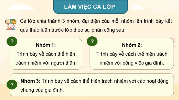 Giáo án điện tử Hoạt động trải nghiệm 5 kết nối Chủ đề Gia đình đầm ấm - Tuần 17