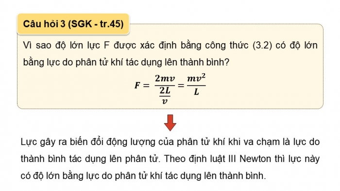 Giáo án điện tử Vật lí 12 cánh diều Bài 3: Áp suất và động năng phân tử chất khí