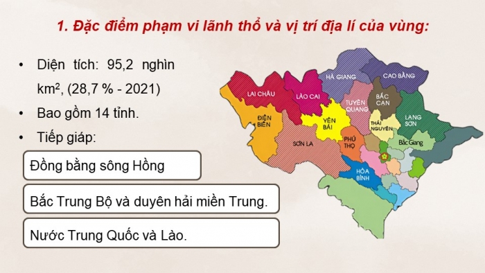 Giáo án điện tử Địa lí 9 chân trời Bài 9: Vùng Trung du và miền núi Bắc Bộ