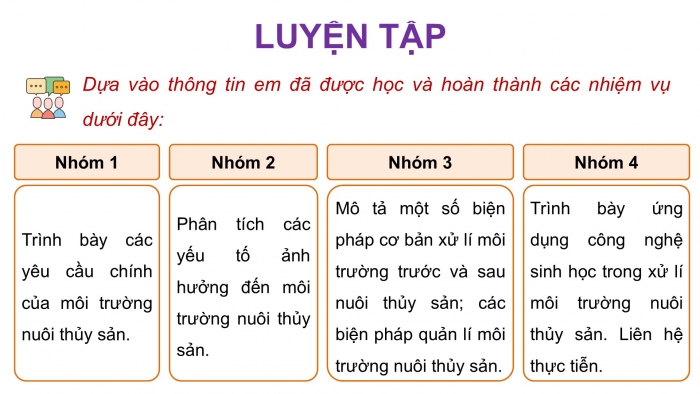 Giáo án điện tử Công nghệ 12 Lâm nghiệp - Thủy sản Kết nối Bài ôn tập chương V