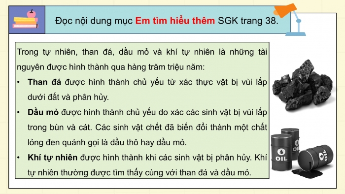 Giáo án điện tử Khoa học 5 chân trời Bài 10: Năng lượng chất đốt