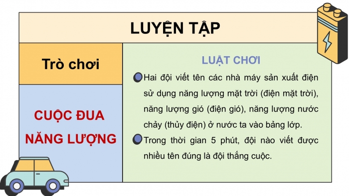 Giáo án điện tử Khoa học 5 chân trời Bài 11: Năng lượng mặt trời, gió và nước chảy