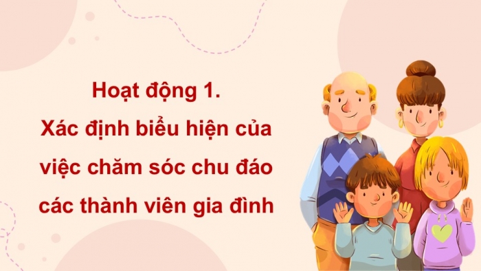 Giáo án điện tử Hoạt động trải nghiệm 12 cánh diều Chủ đề 4: Tổ chức cuộc sống gia đình (P1)