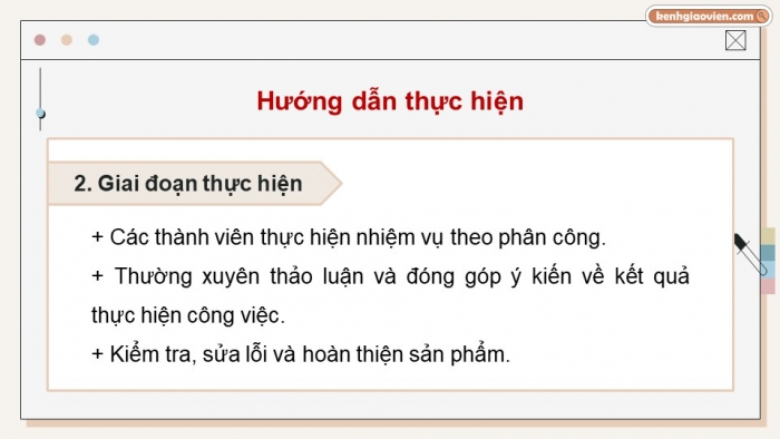 Giáo án điện tử Khoa học máy tính 12 chân trời Bài F6: Dự án tạo trang web