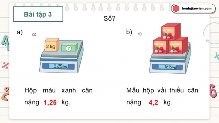 Giáo án điện tử Toán 5 cánh diều Bài 39: Luyện tập chung