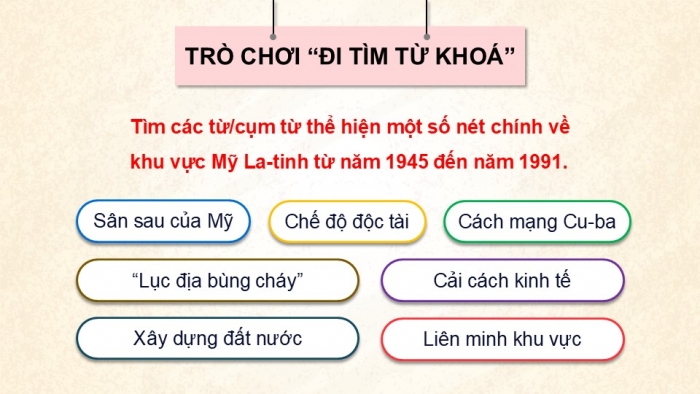 Giáo án điện tử Lịch sử 9 cánh diều Bài 11: Khu vực Mỹ La-tinh từ năm 1945 đến năm 1991