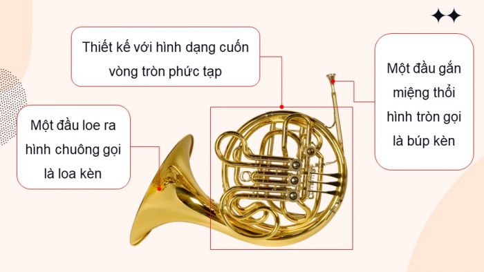 Giáo án điện tử Âm nhạc 9 cánh diều Bài 5 Tiết 2: Kèn cor và kèn trombone, Ôn tập bài hát Dáng thầy