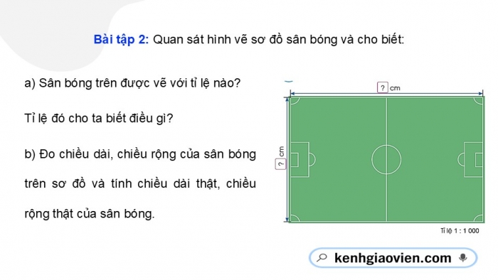 Giáo án điện tử Toán 5 cánh diều Bài 45: Tỉ lệ bản đồ