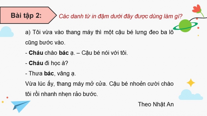 Giáo án điện tử Tiếng Việt 5 cánh diều Bài 7: Luyện tập về đại từ