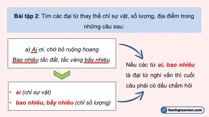 Giáo án điện tử Tiếng Việt 5 cánh diều Bài 8: Luyện tập về đại từ (Tiếp theo)