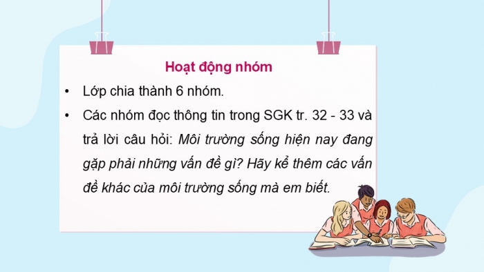 Giáo án điện tử Đạo đức 5 cánh diều Bài 6: Môi trường sống quanh em