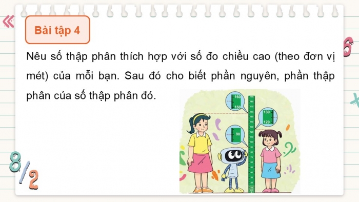 Giáo án điện tử Toán 5 kết nối Bài 30: Ôn tập số thập phân