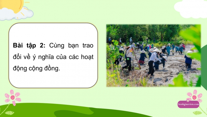 Giáo án điện tử Tiếng Việt 5 chân trời Bài 6: Giới thiệu về một hoạt động cộng đồng