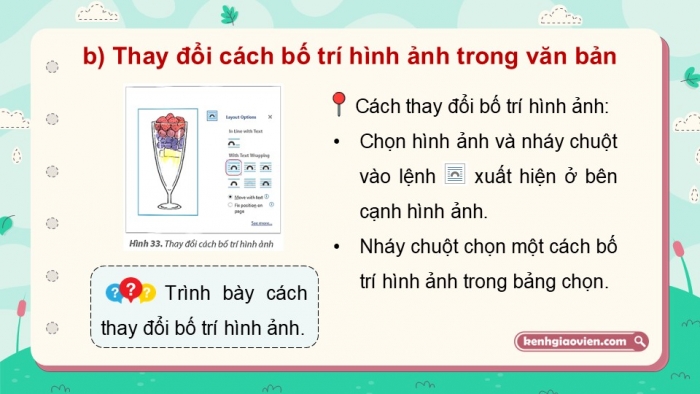 Giáo án điện tử Tin học 5 kết nối Bài 6: Định dạng kí tự và bố trí hình ảnh trong văn bản