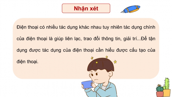 Giáo án điện tử Công nghệ 5 cánh diều Bài 6: Sử dụng điện thoại