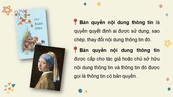 Giáo án điện tử Tin học 5 cánh diều Chủ đề D Bài học: Tôn trọng quyền tác giả khi sử dụng nội dung thông tin