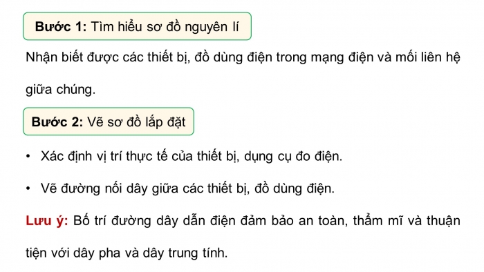 Giáo án điện tử Công nghệ 9 Lắp đặt mạng điện trong nhà Cánh diều Bài 6: Thực hành lắp đặt mạng điện trong nhà