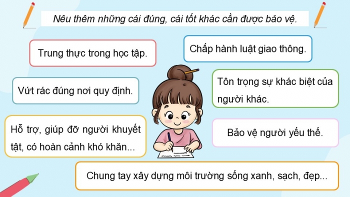 Giáo án điện tử Đạo đức 5 chân trời Bài 6: Em bảo vệ cái đúng, cái tốt