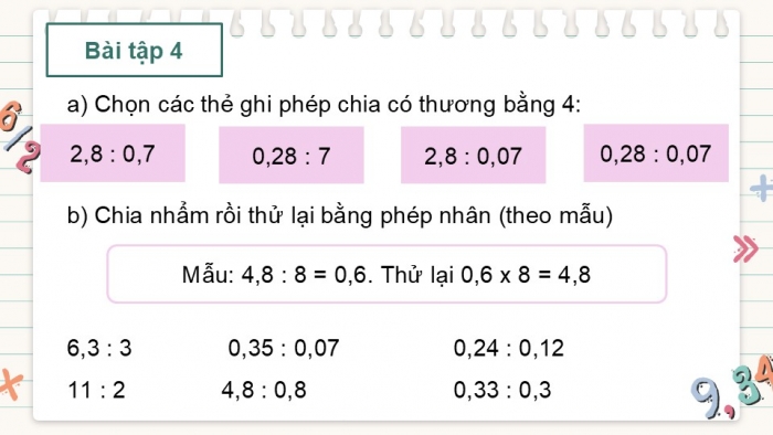 Giáo án điện tử Toán 5 cánh diều Bài 39: Luyện tập chung