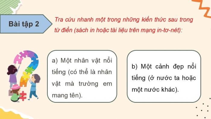 Giáo án điện tử Tiếng Việt 5 cánh diều Bài 6: Luyện tập tra từ điển (Tiếp theo)