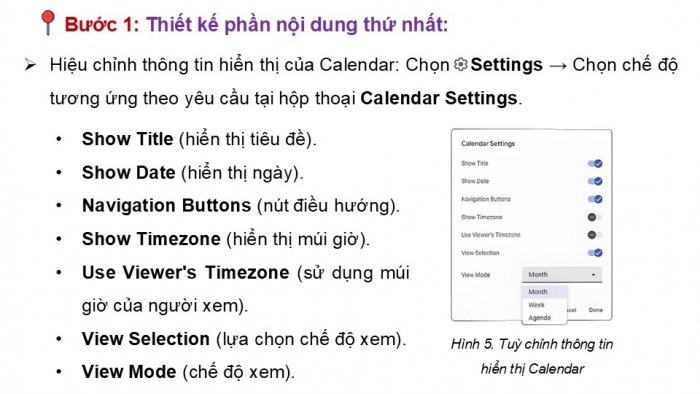 Giáo án điện tử Tin học ứng dụng 12 chân trời Bài E6: Chèn YouTube, Calendar, Drive và Collapsible group