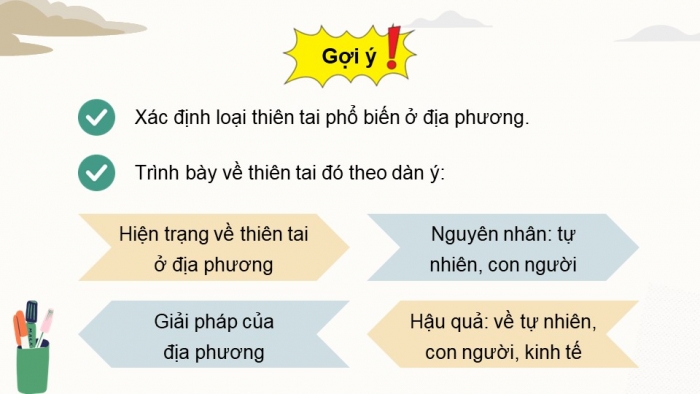 Giáo án điện tử chuyên đề địa lí 12 kết nối CĐ 1 phần 3: Thực hành tìm hiểu về thiên tai ở Việt Nam