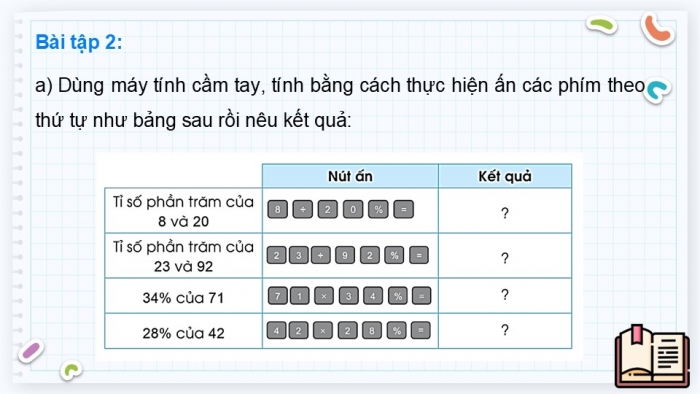 Giáo án điện tử Toán 5 cánh diều Bài 44: Sử dụng máy tính cầm tay