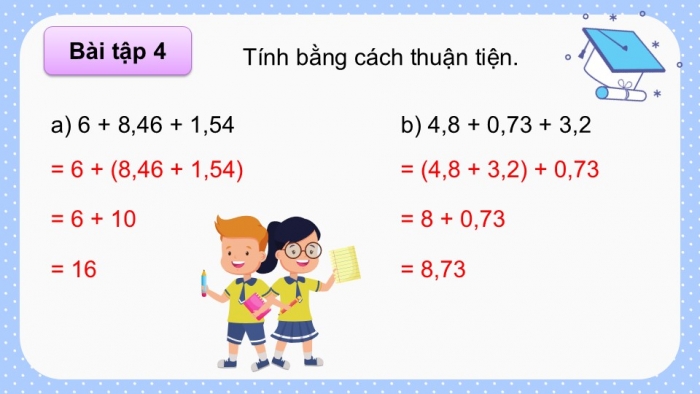 Giáo án PPT dạy thêm Toán 5 Chân trời bài 28: Cộng hai số thập phân