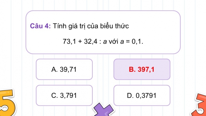 Giáo án PPT dạy thêm Toán 5 Chân trời bài 41: Em làm được những gì?